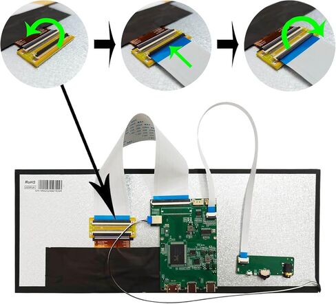 VSDISPLAY 14.5 بوصة 2560x720 2K شاشة LCD VS145T-001T لوحة عرض مع لوحة تشغيل LCD Mini HD-MI LCD من النوع C VS-AP2K للوحة عرض شريط عمل ألعاب الكمبيوتر الشخصي in Saudi Arabia