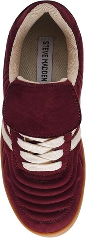 Steve Madden Women's Women's Madrid Sneaker, Burgundy, 8.5 in Saudi Arabia