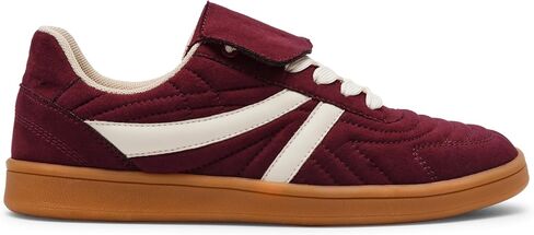Steve Madden Women's Women's Madrid Sneaker, Burgundy, 8.5 in Saudi Arabia
