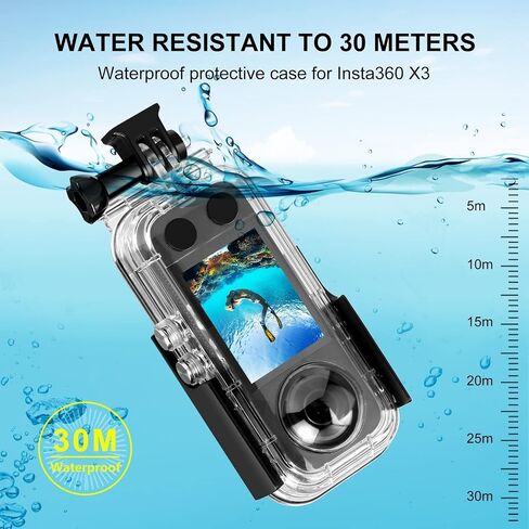 PULUZ 40M / 131ft حالة الغوص لGoPro Hero11 أسود صغير تحت الماء غطاء الإسكان للماء واقية PC قذيفة التصوير المساكن مع مشبك الأساسية جبل والمسمار ملحقات الكاميرا in Saudi Arabia