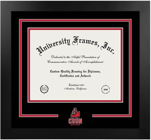 Campus Images NCAA Colorado State Rams Unisex Spirit Diploma Manhattan Black Frame with Bonus Lithograph, Black, One Size in Kuwait