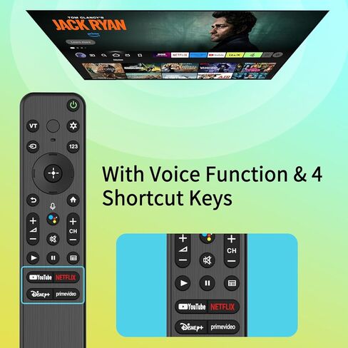 Voice TV Remote Control for Insignia/Toshiba/Pioneer/AMZ Smart TVs, Replace for NS-RCFNA-21,NS-RCFNA-19,CT-RC1US-21,CT-95018 Remote, with 4 Shortcut Buttons NTFLX, DSNY+, HLU, PRM Video in Saudi Arabia