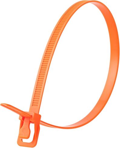 RETYZ WorkTie مقاس 60.96 سم طبيعيًا وقابل لإعادة الاستخدام بيد واحدة وخالي من الأدوات وربطة كابل حاصلة على براءة اختراع وحل ربط بسحاب - 20 عبوة in Kuwait