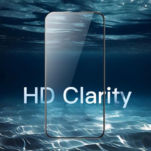 JETech Full Coverage Screen Protector for iPhone 14 6.1-Inch, Black Edge Tempered Glass Film with Easy Installation Tool, Case-Friendly, HD Clear, 3-Pack in Kuwait