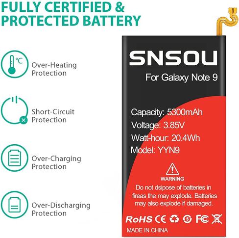 بطارية Galaxy J3، بطارية بديلة 4000 مللي أمبير في الساعة EB-BG530CBU EB-BG530CBZ لهاتف Galaxy Grand Prime SM-G530، Galaxy J3 Prime J327A، J327T، J337A، J337T، Galaxy J3 Emerge Battery in Saudi Arabia