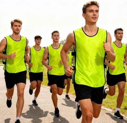 سترات Augctoer Pinnies Scrimmage للأطفال والأطفال والشباب والكبار (عبوة من 12 قطعة) بيني لكرة القدم وفريق كرة السلة in Kuwait