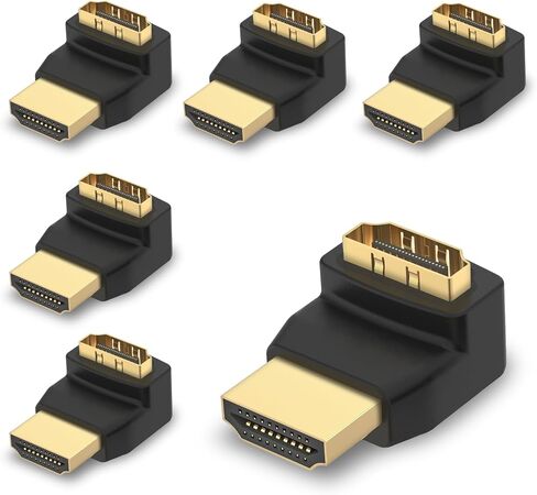 في سي اي محول زاوية قائمة في سي اي 3D & 4K يدعم HDMI 90 درجة ذكر إلى أنثى in Kuwait
