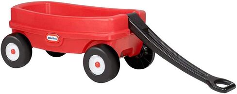 Little Tikes Lil' Wagon – Red and Black, Indoor and Outdoor Play, Easy Assembly, Made of Tough Plastic Inside and Out, Handle Folds for Easy Storage | Kids 18 in Saudi Arabia