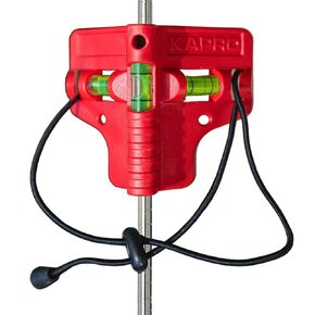 Kapro - 350 Pipe Level Set - 5 Pieces - Spring-Loaded and Snap-On Pipe Level - With Vertical and Horizontal Vials - Fits PVC, Copper, Stainless Steel Pipes - For Plumbing, Electrical, HVAC Jobs