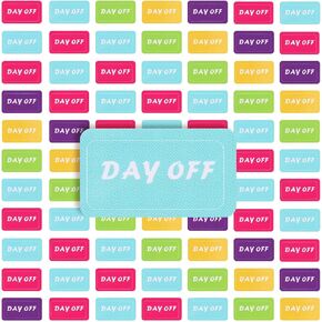 Gersoniel 200 Pcs Day Off Stickers for Planners Multi Colored Planner Stickers Small Work Day Off Stickers Scrapbooking Crafting Stickers Planner Accessories for DIY Scrapbook Notebooks Books Party