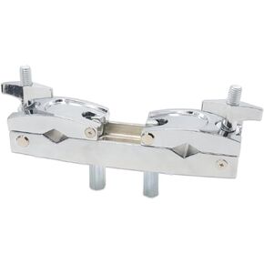 CashBeat Adjustable Multi-Clamp for Drum Cymbal – Quick Release Mount Holder, Premium Stainless Steel, Compatible with Various Cymbal Stands, Durable & Versatile Silver Drum Hardware Accessory