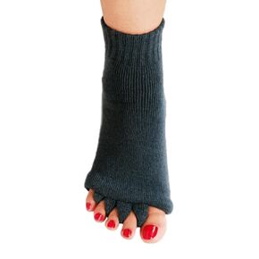 جوارب Hydrothotics Happy Feet Toe Separator - جوارب مريحة للمحاذاة - جوارب تدليك قابلة للغسل - تمنع تشنجات القدم وأصابع القدم المطرقة (متعددة الألوان)