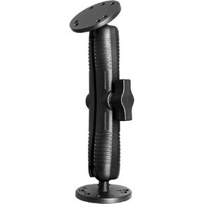 WINDFRD 1" Double Ball Mount with Two AMPS Round Plates, Long(17cm/6.7'') Aluminum Arm with 1 inch / 25mm / B Size Ball Adapters, Compatible with RAM, Arkon, iBolt and More
