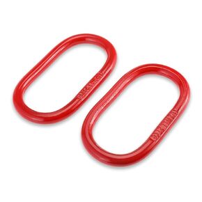 NORJIN 2 Pcs Hoist Ring for Lifting Rigging Master Link, 3/4" Oblong Master Link Heavy Duty Chain Link Lifting Ring, 10000lbs Working Load Limit, Grade 80 Steel