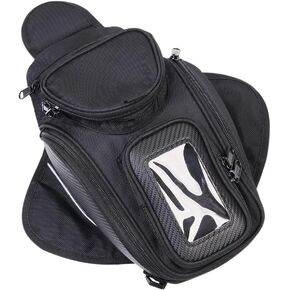 TESWNE Universal Motorcycle Tank Bag Waterproof with Strong Magnetic Gas Oil Fuel Tank Bag Magnetic Motorbike Bag for Honda Yamaha Suzuki Kawasaki