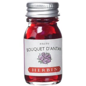 Herbin 11564T - 10ml Bottle of Ink for Fountain pens and Roller pens (Product Without Packaging - Zero Waste Objective), Bouquet d'antan/Faded Rose
