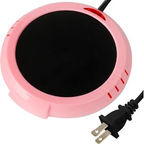 Large Candle Warmer Plate Safely Releases Scents Without a Flame - Used as Candle Jar Warmer, Coffee Warmer, Mug Warmer, Cup Warmer, Tea Warmer Desk in Your Home & Office, 1 Pack, Pink