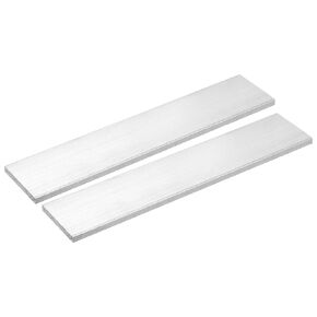 uxcell Square Aluminum Flat Bar, 2pcs 1/4" Thickness 2" Width 10" Length Square Aluminum Bar 6061 Aluminum Flat Plate, 6 x 50 x 254mm T6511 Solid New Mill Stock