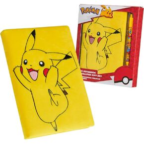 Pokemon Stationery Supplies Set - Kids Diary with Lock, Notebook, Pencil Case, Pens - Gifts for Boys (Notebook/Set)