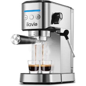 ILAVIE Espresso Machines with Steamer, 20 Bar Espresso Coffee Machine and Cappuccino latte Maker, Espresso Machine Easy to Use Espresso Machines for Home Barista