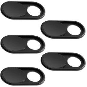 imluckies Webcam Cover Slide [5 Pack], 0.023-Thin Metal Camera Cover for Laptop, MacBook Pro, MacBook Air, iPad, iMac, PC, iPhone 8/7 Plus, Privacy Covers