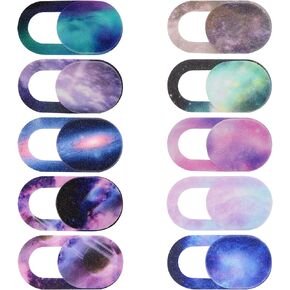 BENOSPACE 10pcs Laptop Camera Cover Slide Universe Webcam Cover Slide Starry Sky Ultra Thin Web Camera Cover for Laptop Desktop PC MacBook Pro iPad Smartphone Tablet Privacy Security Camera Blocker