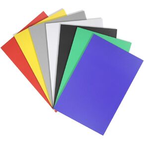 uxcell Corrugated Plastic Sheets,3mm Colorful Blank Yard Lawn Signs,8 Inch x 12 Inch,Waterproof Sign Blank Board 7pcs