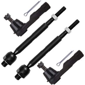 SCITOO 4-PC SET Suspension Kit For CR-V Inner Tie Rod End,Outer Tie Rod End