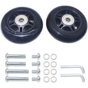 Mute Wear-resistant Luggage Suitcase Wheels Roller Skating Wheels Replacement Kit Outer Diameter 70mm