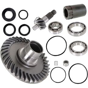 Silscvtt Rear Differential Ring Pinion Gear Kit Replacement for Honda Fourtrax TRX300FW