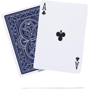Wind-Resistant Waterproof Playing Cards | Weighted Heavy Deck of Cards Ideal for Outdoors | Thick Plastic Protected Poker Cards | 2 Pack (Red & Blue) in Saudi Arabia