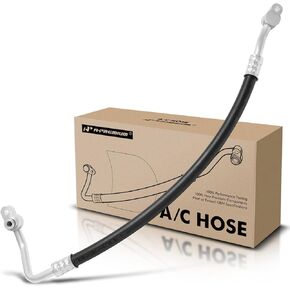 A-Premium A/C Discharge Line Hose Assembly, Aluminum/Rubber, Black, 1 inch, Toyota Sequoia 2008-2017 (4.6L, 4.7L, 5.7L), Compressor to Condenser, One Piece