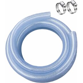 أنابيب PVC صناعية مرنة ومضفرة ذات ضغط عالي 3/4 بوصة ID-10FT، خرطوم فينيل مقاوم للمواد الكيميائية عالي التحمل للأشعة فوق البنفسجية