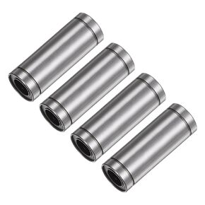 uxcell 4pcs LM12LUU Linear Ball Bearings, 12mm Bore Dia, 21mm OD,57mm Length, Linear Motion Bearing for CNC Machine Tool 3D Printer
