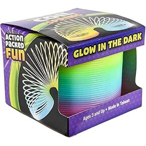 Rhode Island Novelty 80mm Glow in Dark Magic Coil Spng Pack of 10