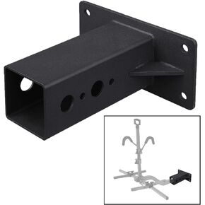 YZZHAJ Hitch Heavy Duty Wall Mount Adapter, Bike and Cargo Rack Hanging Garage Rack Hitch Garage Stand Wall Holder Hanger, Trailer Hitch Receiver 2 inch Storage,Trailer Receiver Hook Holds 180lbs