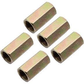 YUCHENSHLP 5PCS Brake Line Unions - Brass Inverted Flare Brake Line Unions (7/16"-24 Threads) Assortment for 1/4" Brake Line Tube