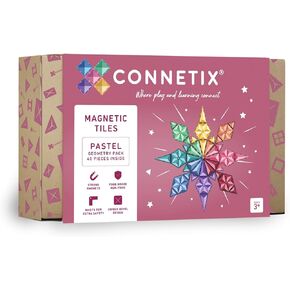 CONNETIX Pastel Geometry Pack, 40 Pieces