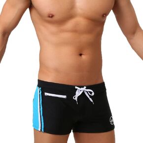 UXH Men Push-Up Pad Swimming Trunks Padded Pocket Sexy Swimwear Sunbath Surf Beach Shorts