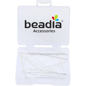 925 Sterling Silver Ball Head Pins 0.5x50mm 20pcs for Jewelry Making Findings in Kuwait