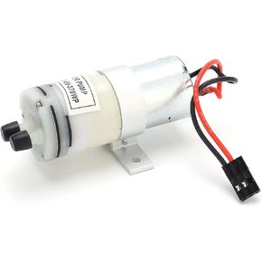 plplaaoo RC Water Pump,3-6V 370 Water Cooling Pump,Portable Mini Water Transfer Utility Pump with Metal Connectors JR Plug with Switch for RC Boats Motor ESC