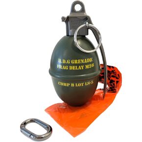Tactical Poop Bag Holder Dispenser Includes Metal Carabiner