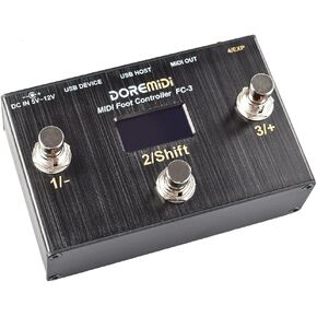DOREMiDi MIDI Foot Controller (FC-3) MIDI Controller Designed That Can Be Used for Foot Control