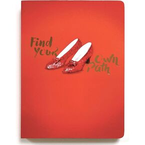 Paper House Productions The Wizard of Oz 8" Foil Accent Soft Cover Journal with Satin Ribbon Page Marker - Ruby Slippers in Saudi Arabia