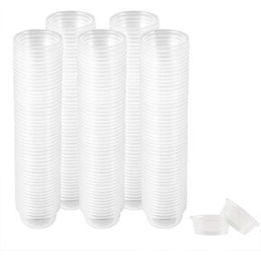 300 Pack 0.5 oz Cups,Gecko Food and Water Cups Plastic Replacement Cup for Reptile Feeding Ledge for Crested Gecko Lizard and Other Small Pet