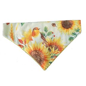 Fall Leaves Over the Collar Dog Bandana That Slips onto Their Existing Collar Size (X-Small)