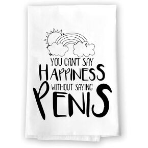 Funny Novelty Bath Hand Towels | Restroom Male Female Symbols Bathroom Country Rustic Farmhouse Modern Decor | Hilarious Adult Crude Humor Home House Warming Wedding Gift Presentà