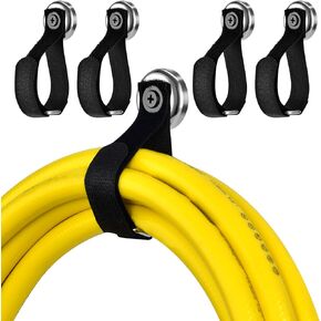 ShinHonex Heavy Duty Magnetic Hooks, Magnetic Tool Holders, 40LBS Magnetic Garage Hooks, for Storing Cables, Ropes, Wires, and Cordless Tools in garages, workshops, Cruise,RVs, and Pickup（4pcs）