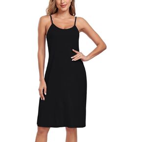 BestWendding Women's Full Slip Dresses Sexy Sleeveless Nightgowns Adjustable Spaghetti Straps Cami Under Dress