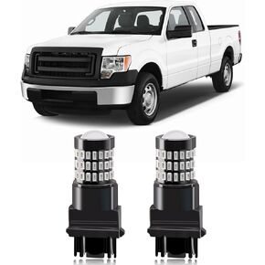 MEALAM Brilliant Red 3157 4157 3057 4057 LED Bulbs with Projector Brake Tail Lights Compatible with 2004 2005 2006 2007 2008 2009 2010 2011 2012 2013 2014 Ford F150 F-150, Pack of 2